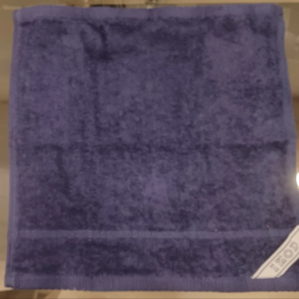 IZOD Navy Blue sport hand towel